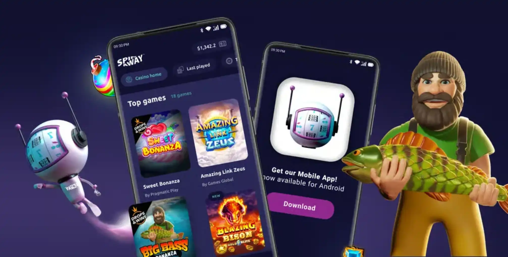 SpinAway Casino App Screenshot